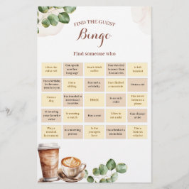 Cartão de Jogos de Bingo Coffee Love is Brewing