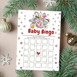 Cartão de Jogos de Bingo para Chás de Bebê de Nata