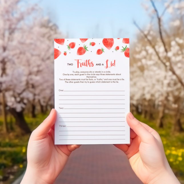 Cartão de Jogos do Chá de fraldas Berry Sweet, Jog (Criador carregado)