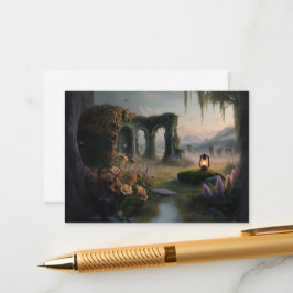 Cartão de Joia Florestal Encantado