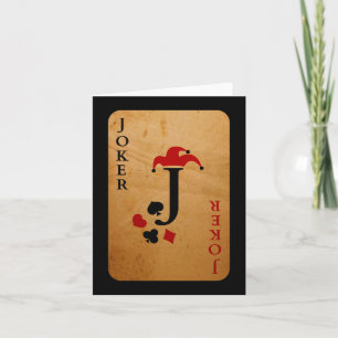 Cartão de Joker - Traje de Halloween