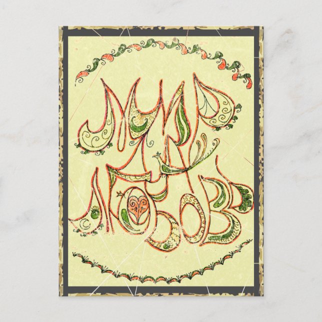 Cartão de Junção n.o 12: "Paz e Amor" (em russo) (Frente)