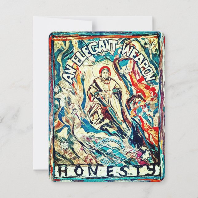 Cartão de Junção n.o 5: Honestidade, uma arma eleg (Frente)