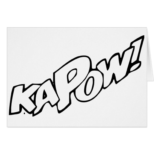 Cartão de Kapow (Frente Horizontal)