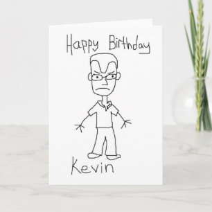 Cartão de Kevin do feliz aniversario