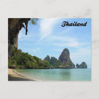 Cartão de Krabi Tailândia da praia da Praia-Railay