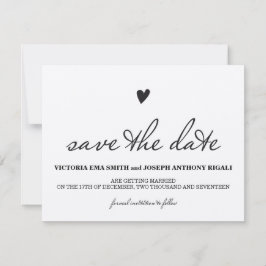 Cartão de Kraft Paper Save The Date