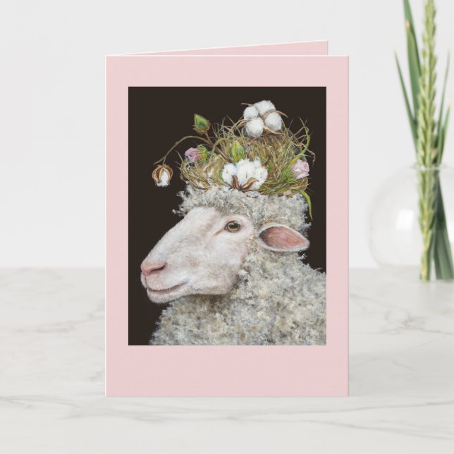 cartão de lã de algodão (Frente)