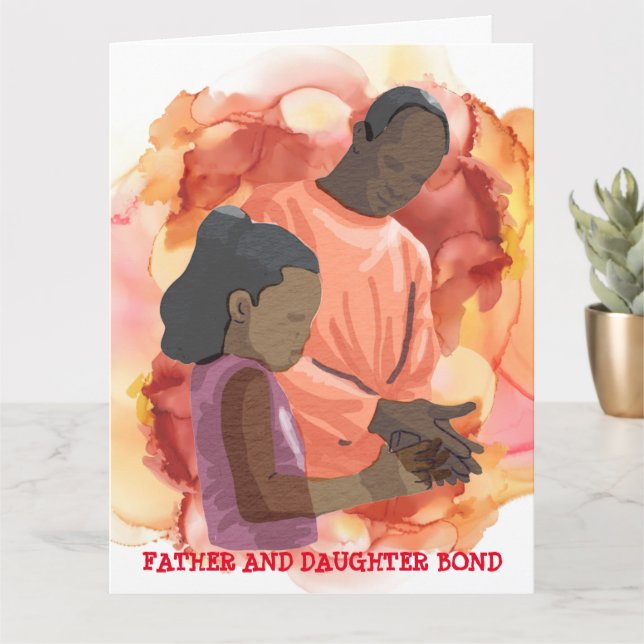 CARTÃO DE LAÇO ENTRE PAI E FILHA (Planta pequena)