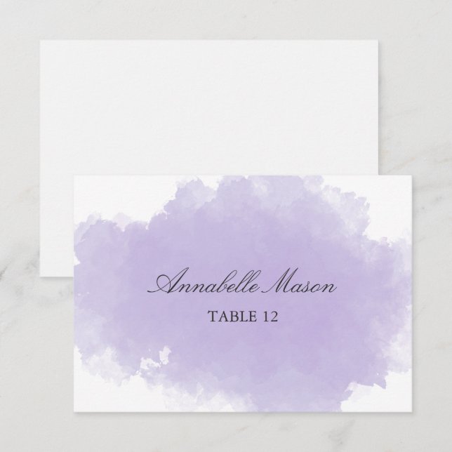 Cartão de Lavanda | Cartão de Identificação (Frente/Verso)