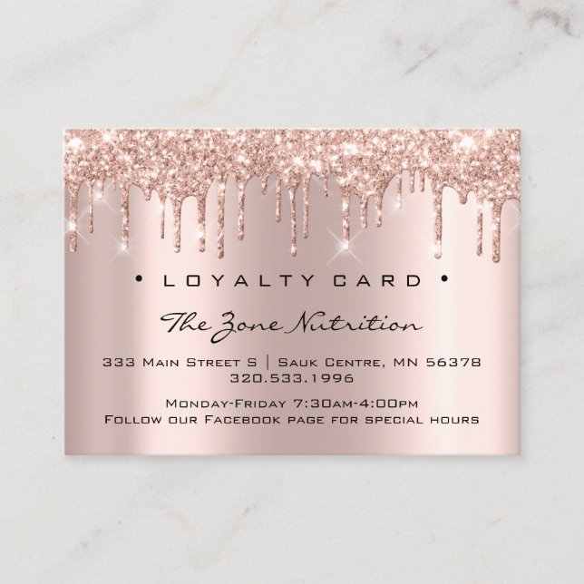 Cartão de Lealdade 6 Punch Nutrition Health Herbs  (Frente)