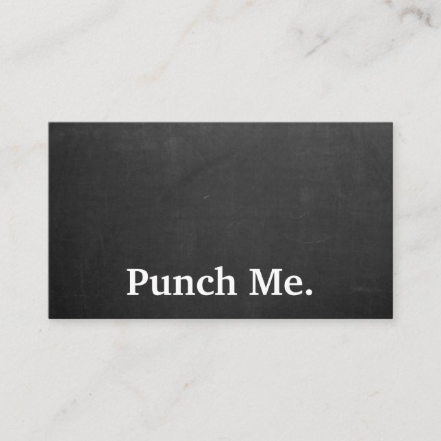 Cartão de Lealdade a Preto Minimalista Moderno (Frente)