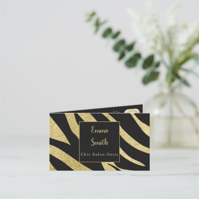 Cartão de lealdade Beleza e Salão (Frente)