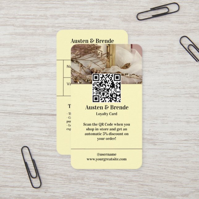 Cartão de Lealdade Brown para Cinzas Cinzas - Cent (Frente/Verso In Situ)