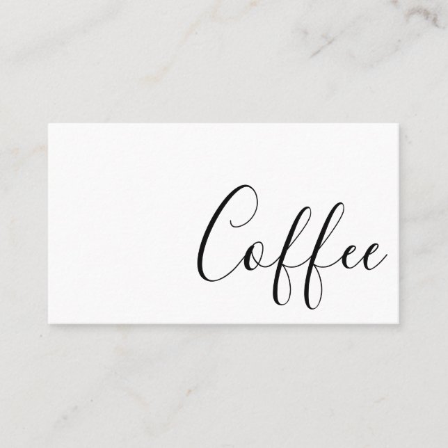 Cartão de Lealdade de Café de Lealdade Bloqueio (Frente)