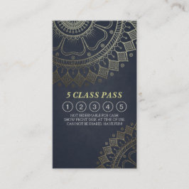 Cartão de Lealdade de Classe de Instrutor de Medit