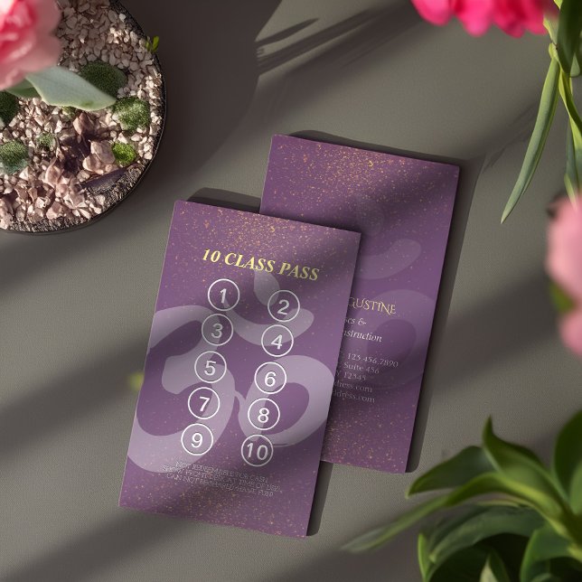 Cartão de Lealdade de Classe de Instrutor de Medit (Criador carregado)