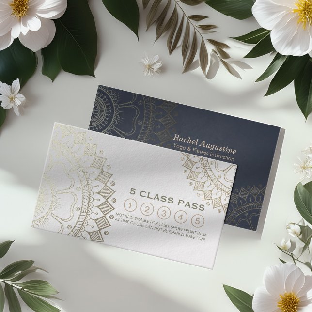 Cartão de Lealdade de Classe de Instrutor de Medit (Criador carregado)