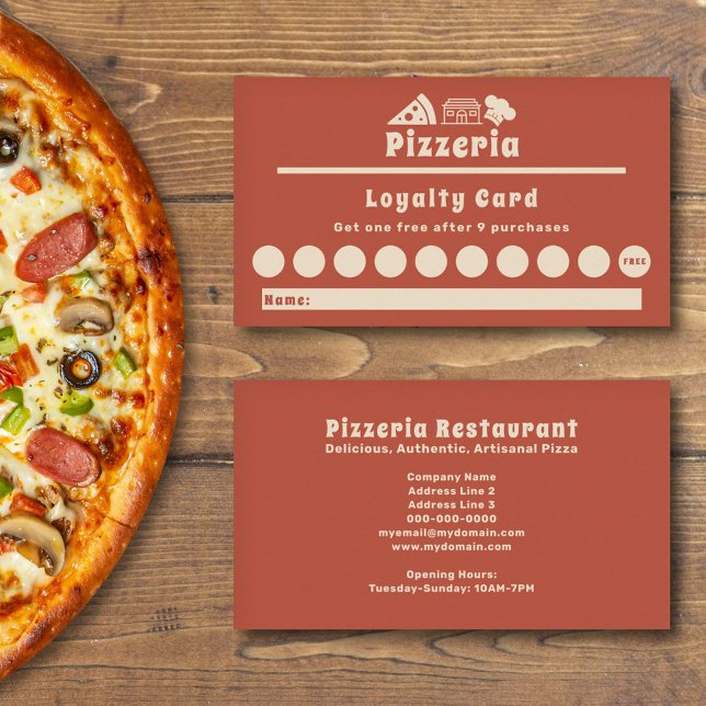 Cartão de Lealdade Pizzeria (Pizzeria Loyalty Card)