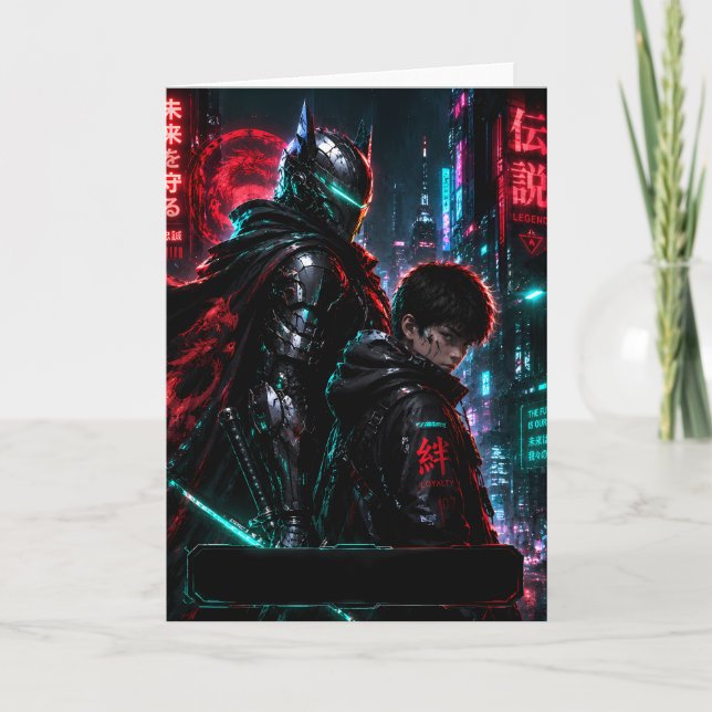 Cartão de Legado dos Pais Cyberpunk (Frente)