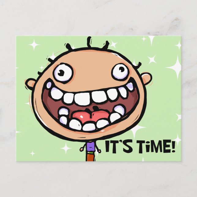 Cartão de Lembrete de Consulta de Revisão Dentária (Frente)