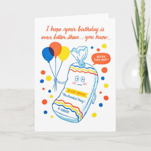Cartão de Letterpress de Feliz Aniversário para Pã