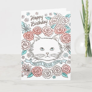 Cartão de Letterpress Pretty Young Thing