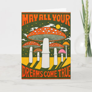 Cartão de Letterpress 'Que Todos os Seus Sonhos Se