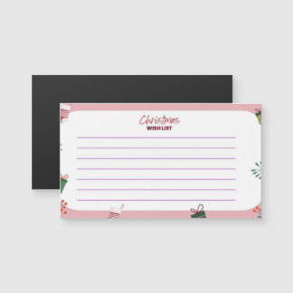 Cartão de Lista de Desejo de Natal
