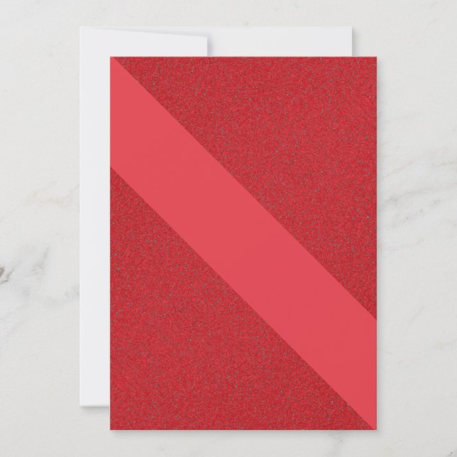 Cartão de Listra Diagonal Vermelha de Tomate – Per (Frente)