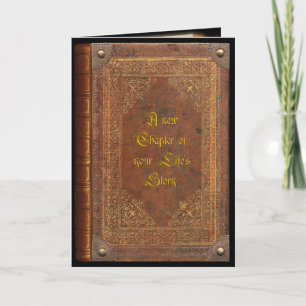 Cartão de Livro Antigo (personalizável)