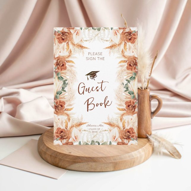 Cartão de Livro de Convidado da Festa de formatura (Criador carregado)