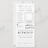 Cartão de Livro de Visitas de Casamento Ellesmere 