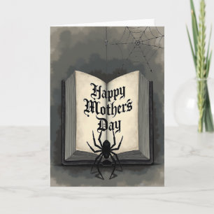 Cartão de livro gótico do dia das mães
