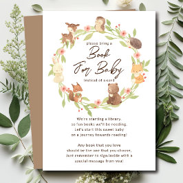 Cartão de Livro Infantil Florestal Encantado