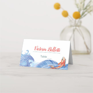 Cartão de Locação de Peixes Koi