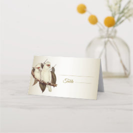 Cartão de Local de Aves Brancas