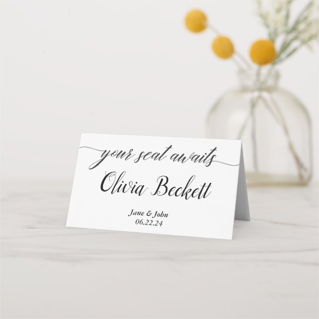 Cartão de Local de Casamento (Frente)