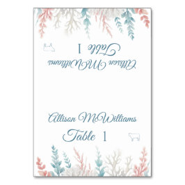 Cartão de Local de Casamento — Carne de Recife de