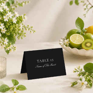 Cartão de Local de Casamento com Caligrafia em Mar