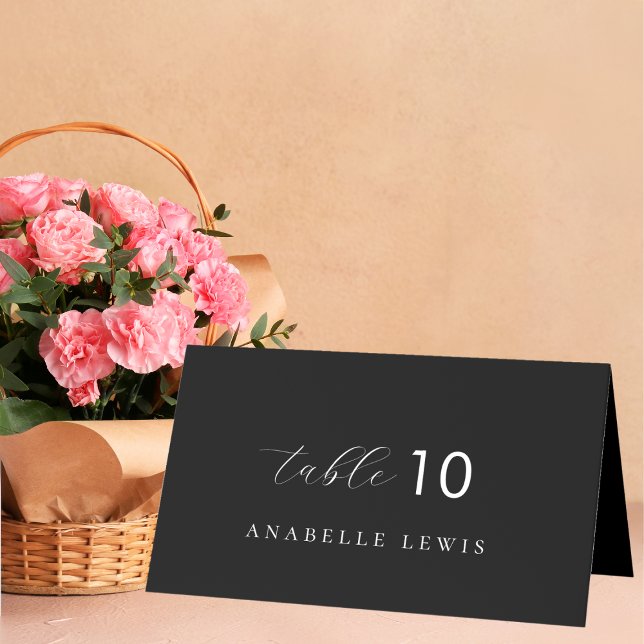 Cartão de Local de Casamento do Monograma Chic Pre (Criador carregado)