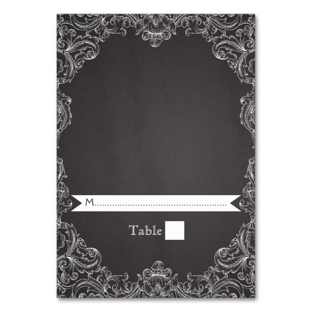 Cartão de local de casamento do quadro de colheita (Frente)