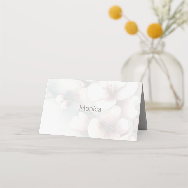 Cartão de Local de Casamento Dobrado (Frente)