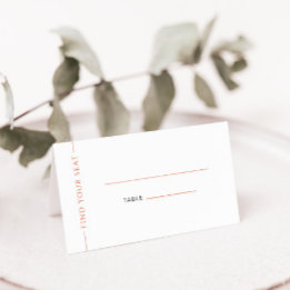 Cartão de Local de Casamento Dobrado da Tipografia