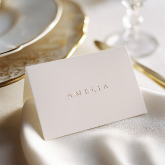 Cartão de Local de Casamento Elegante Minimalista