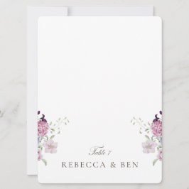 Cartão de Local de Casamento Floral Elegante – Per