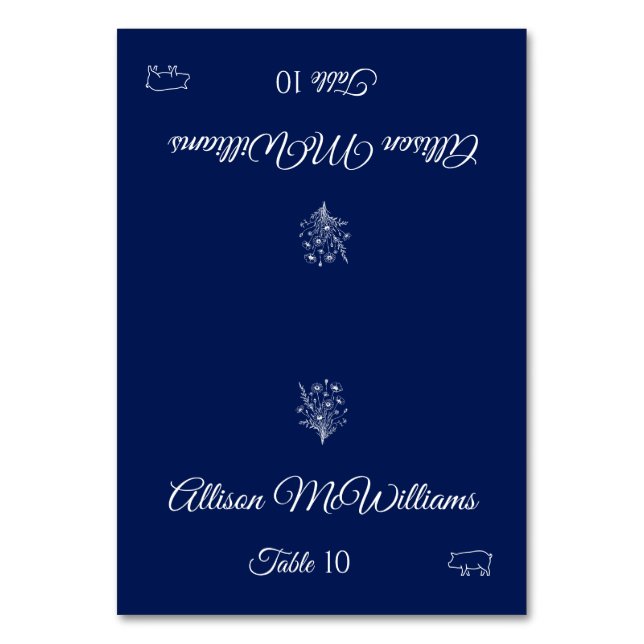 Cartão de Local de Casamento - Ícone de Elegância- (Frente)