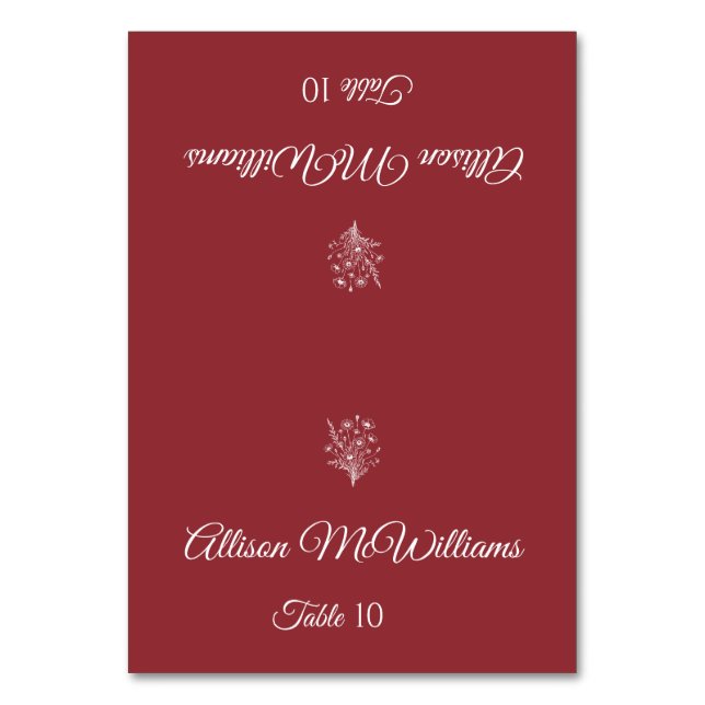 Cartão de Local de Casamento — Legância Vegetarian (Frente)