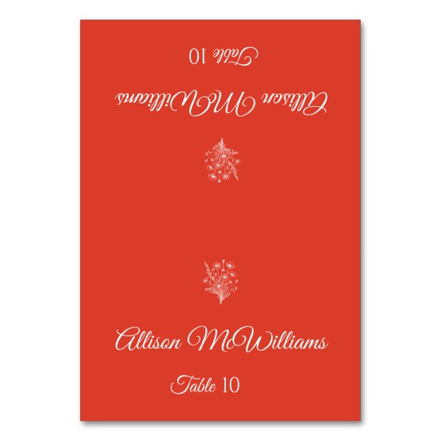 Cartão de Local de Casamento — Legância Vegetarian (Frente)