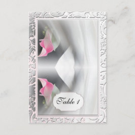 Cartão de Local de Casamento Lily Flourish Calla R